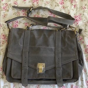 Grey Messenger Bag